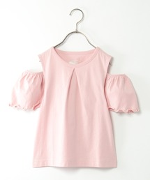 ikka | USAコットン メロー肩開きTシャツ（120~160cm）(Tシャツ/カットソー)