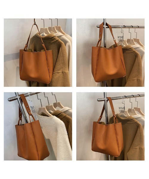 yuue' ( wear )(ユーイ)の「シンプルトートバッグ(トートバッグ・レディース・ブラウン/ブラック/オフホワイト・FREE)」の11枚目の写真