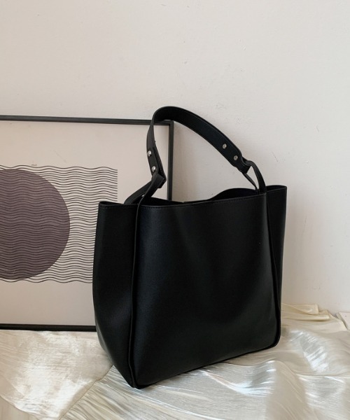 yuue' ( wear )(ユーイ)の「シンプルトートバッグ(トートバッグ・レディース・ブラウン/ブラック/オフホワイト・FREE)」の14枚目の写真