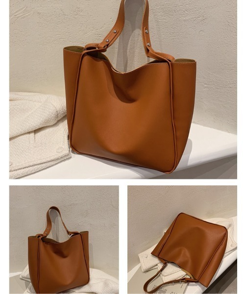 yuue' ( wear )(ユーイ)の「シンプルトートバッグ(トートバッグ・レディース・ブラウン/ブラック/オフホワイト・FREE)」の20枚目の写真