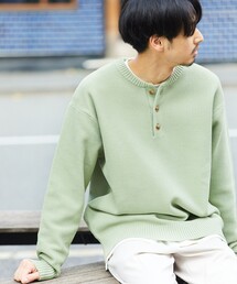 FREAK'S STORE | FREAK'S STORE/フリークスストア 【洗えるニット】鹿の子編み ヘンリーネックニット プルオーバー(ニット/セーター)