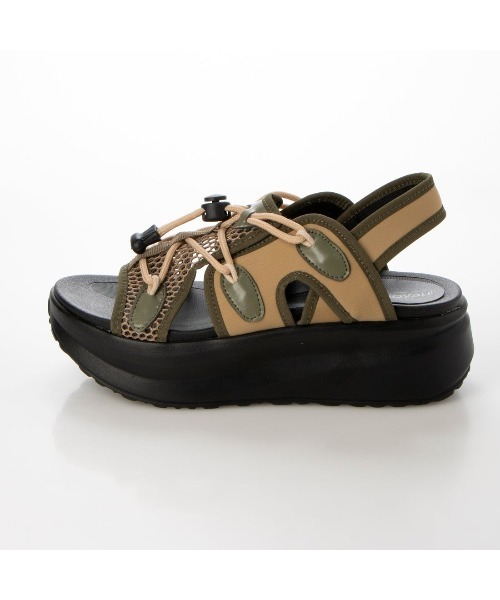 noyau（ノヤウ）の「プラットフォームメッシュサンダル（サンダル・レディース・ブラック/ベージュ系その他/ホワイト・L/M/S/LL）」の20枚目の写真