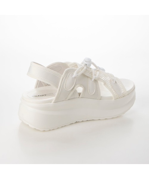 noyau（ノヤウ）の「プラットフォームメッシュサンダル（サンダル・レディース・ブラック/ベージュ系その他/ホワイト・L/M/S/LL）」の8枚目の写真