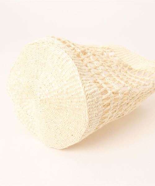 PAR ICI（パーリッシィ）の「サイザル透かし編み ワンショルダーカゴバッグ（かごバッグ・レディース・オフホワイト/ブラウン/サックスブルー・FREE）」の20枚目の写真