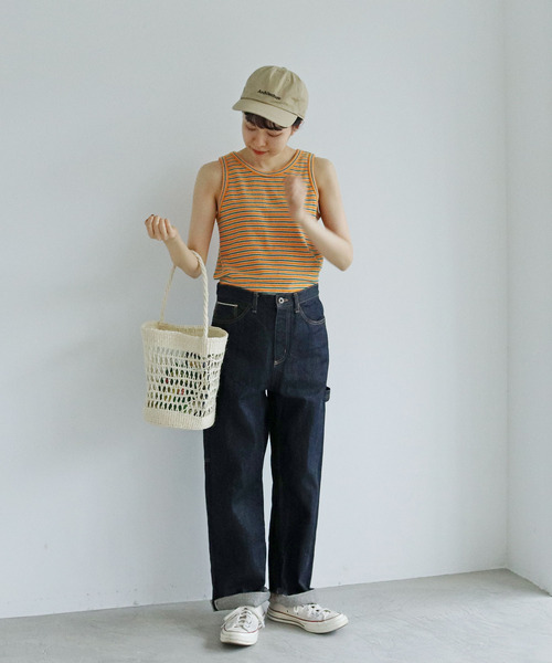 PAR ICI（パーリッシィ）の「サイザル透かし編み ワンショルダーカゴバッグ（かごバッグ・レディース・オフホワイト/ブラウン/サックスブルー・FREE）」の10枚目の写真