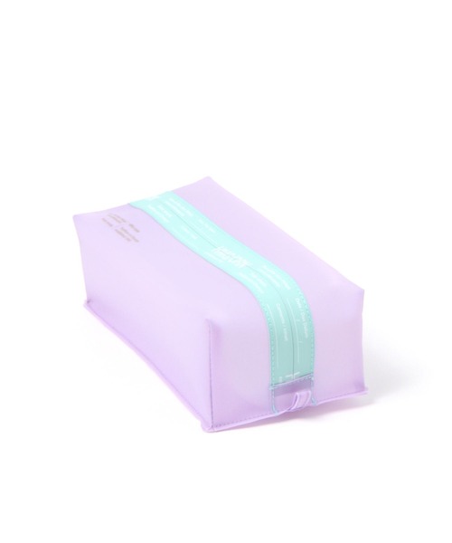 BAYFLOW（ベイフロー）の「[ティッシュボックスが入る!]オープンクローズスクエアポーチ（ポーチ・レディース・ホワイト/パープル・0）」の7枚目の写真