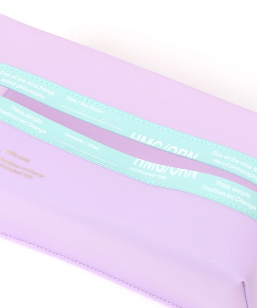 BAYFLOW（ベイフロー）の「[ティッシュボックスが入る!]オープンクローズスクエアポーチ（ポーチ・レディース・ホワイト/パープル・0）」の6枚目の写真