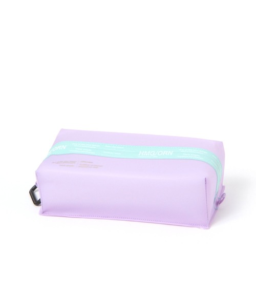 BAYFLOW（ベイフロー）の「[ティッシュボックスが入る!]オープンクローズスクエアポーチ（ポーチ・レディース・ホワイト/パープル・0）」の15枚目の写真