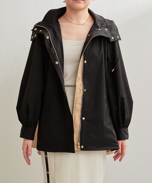 Pal collection（パルコレクション）の「ドロスト切替アウター（その他アウター・レディース・オフホワイト/ブラック・FREE）」の21枚目の写真