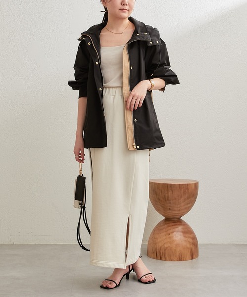 Pal collection（パルコレクション）の「ドロスト切替アウター（その他アウター・レディース・オフホワイト/ブラック・FREE）」の14枚目の写真