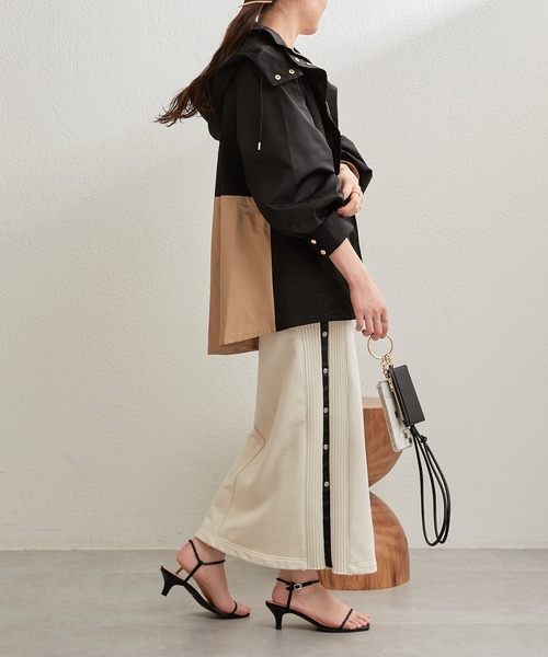 Pal collection（パルコレクション）の「ドロスト切替アウター（その他アウター・レディース・オフホワイト/ブラック・FREE）」の20枚目の写真