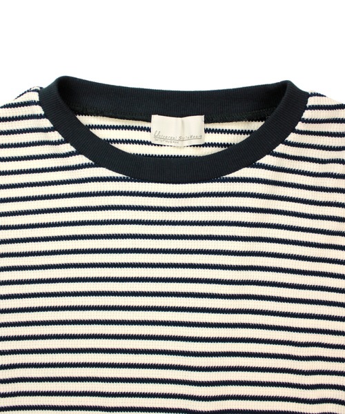 Universal Style Wear(ユニバーサルスタイルウェア)の「Universal Style Wear ニット ワッフル ロング スリーブ Tee(Tシャツ/カットソー・メンズ・ベージュ系その他/グリーン系その他/ブラック×ホワイト/ネイビー×ホワイト・MEDIUM/LARGE/X-LARGE)」の15枚目の写真