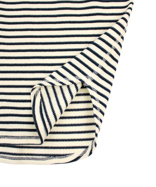 Universal Style Wear(ユニバーサルスタイルウェア)の「Universal Style Wear ニット ワッフル ロング スリーブ Tee(Tシャツ/カットソー・メンズ・ベージュ系その他/グリーン系その他/ブラック×ホワイト/ネイビー×ホワイト・MEDIUM/LARGE/X-LARGE)」の17枚目の写真