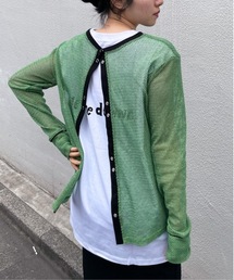 led.tokyo | 【led.tokyo】2WAYボタンメッシュトップス(Tシャツ/カットソー)