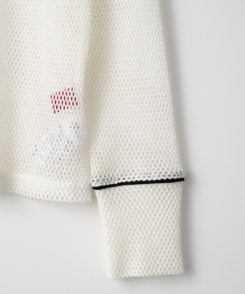 led.tokyo（レッドトウキョウ）の「【led.tokyo】2WAYボタンメッシュトップス（Tシャツ/カットソー・レディース・ブラック/グリーン/ホワイト・FREE）」の10枚目の写真