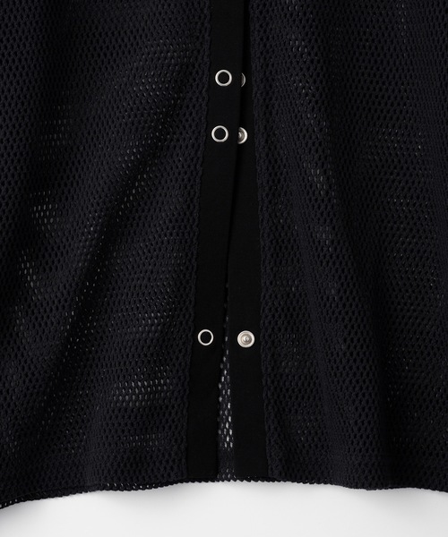 led.tokyo（レッドトウキョウ）の「【led.tokyo】2WAYボタンメッシュトップス（Tシャツ/カットソー・レディース・ブラック/グリーン/ホワイト・FREE）」の20枚目の写真