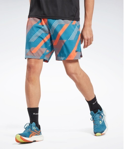 Reebok（リーボック）の「スピード 3.0 ショーツ / TS SPEED 3.0 AOP SHORT（その他パンツ・メンズ・ブラック/グリーン系その他/ブルー・LARGE/MEDIUM/SMALL/XX-LARGE/XXX-LARGE/X-LARGE/X-SMALL）」の3枚目の写真