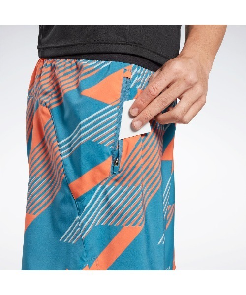 Reebok（リーボック）の「スピード 3.0 ショーツ / TS SPEED 3.0 AOP SHORT（その他パンツ・メンズ・ブラック/グリーン系その他/ブルー・LARGE/MEDIUM/SMALL/XX-LARGE/XXX-LARGE/X-LARGE/X-SMALL）」の13枚目の写真