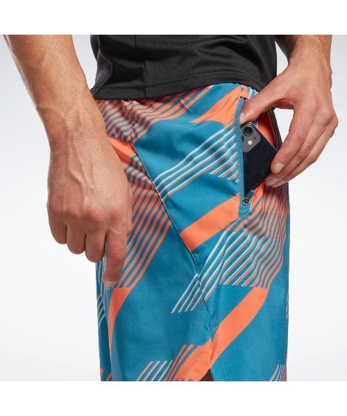 Reebok（リーボック）の「スピード 3.0 ショーツ / TS SPEED 3.0 AOP SHORT（その他パンツ・メンズ・ブラック/グリーン系その他/ブルー・LARGE/MEDIUM/SMALL/XX-LARGE/XXX-LARGE/X-LARGE/X-SMALL）」の10枚目の写真