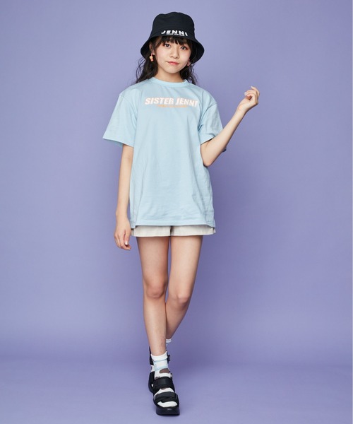 JENNI（ジェニィ）の「3Dロゴバケットハット（ハット・キッズ・ブラック/オフホワイト・54cm/56cm）」の9枚目の写真