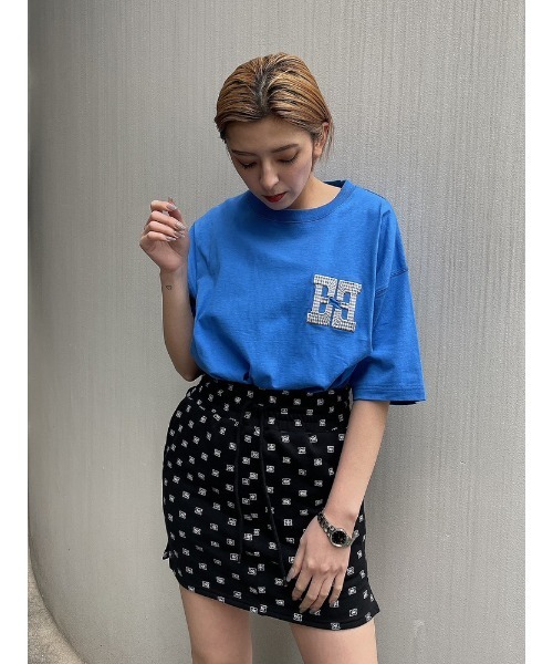 ENVYM（アンビー）の「EロゴBIGtee（Tシャツ/カットソー・レディース・ブルー/ブラック/パープル/ホワイト・FREE）」の13枚目の写真