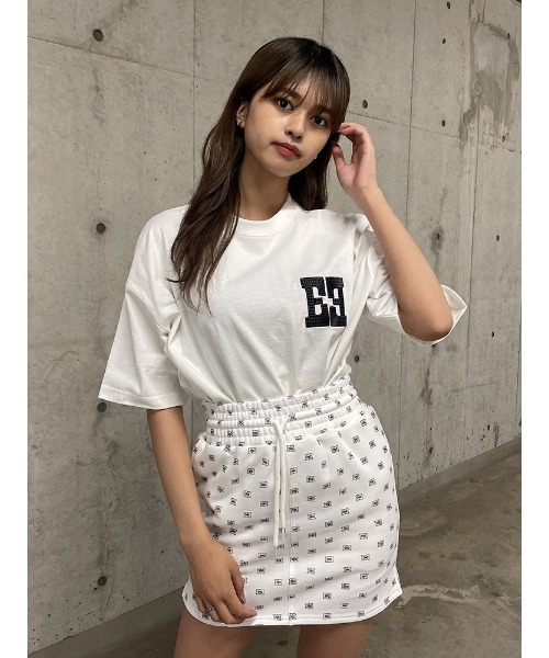 ENVYM（アンビー）の「EロゴBIGtee（Tシャツ/カットソー・レディース・ブルー/ブラック/パープル/ホワイト・FREE）」の20枚目の写真