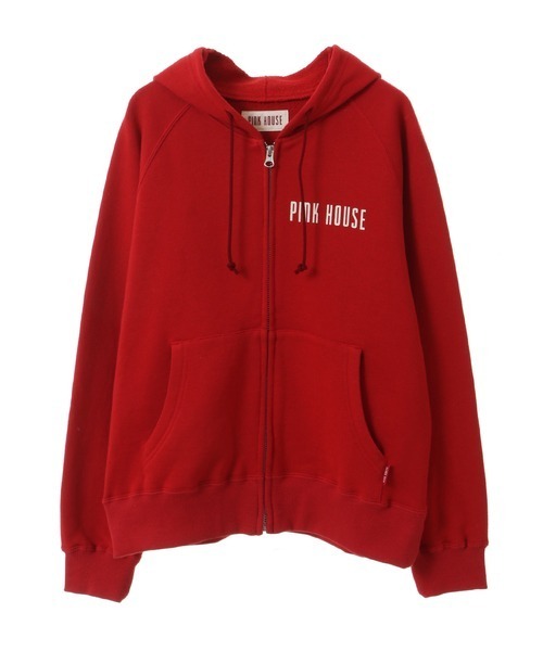 PINK HOUSE（ピンクハウス）の「ロゴパーカー（パーカー・レディース・レッド/ピンク/ラベンダー/ライトブルー/ブラック/トップグレー/オフホワイト・MEDIUM/LARGE）」の7枚目の写真