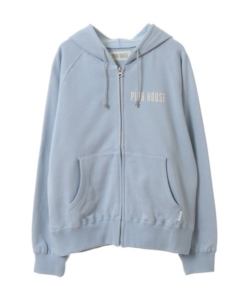 PINK HOUSE（ピンクハウス）の「ロゴパーカー（パーカー・レディース・レッド/ピンク/ラベンダー/ライトブルー/ブラック/トップグレー/オフホワイト・MEDIUM/LARGE）」の4枚目の写真