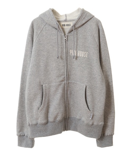 PINK HOUSE（ピンクハウス）の「ロゴパーカー（パーカー・レディース・レッド/ピンク/ラベンダー/ライトブルー/ブラック/トップグレー/オフホワイト・MEDIUM/LARGE）」の3枚目の写真