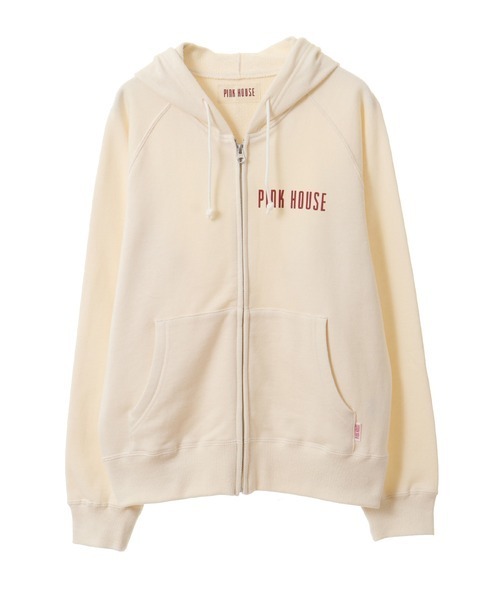 PINK HOUSE（ピンクハウス）の「ロゴパーカー（パーカー・レディース・レッド/ピンク/ラベンダー/ライトブルー/ブラック/トップグレー/オフホワイト・MEDIUM/LARGE）」の12枚目の写真