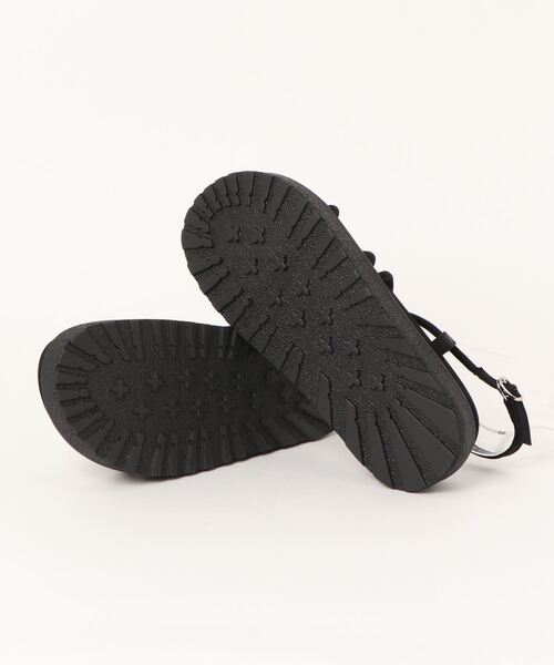 Piedi Nudi（ピエディヌーディ）の「【MIIYOU】チューブストラップフットベットサンダル（サンダル・レディース・ライトグリーン/ブラック/オフホワイト・M/L）」の5枚目の写真