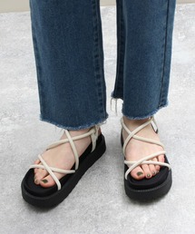 Piedi Nudi | 【MIIYOU】チューブストラップフットベットサンダル(サンダル)