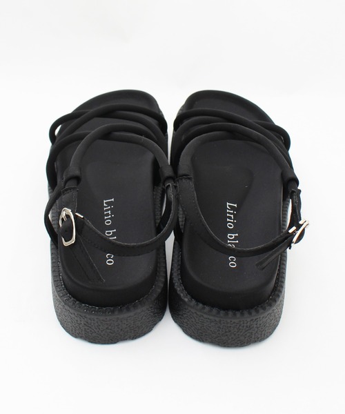 Piedi Nudi（ピエディヌーディ）の「【MIIYOU】チューブストラップフットベットサンダル（サンダル・レディース・ライトグリーン/ブラック/オフホワイト・M/L）」の11枚目の写真