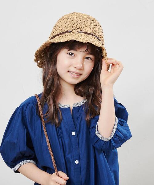 coen（コーエン）の「ペーパーバケットハット（ハット・キッズ・ナチュラル/ブラウン・FREE）」の2枚目の写真