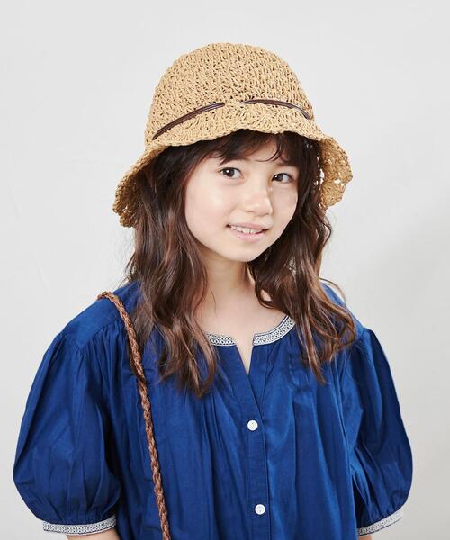 coen（コーエン）の「ペーパーバケットハット（ハット・キッズ・ナチュラル/ブラウン・FREE）」の4枚目の写真