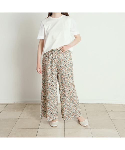 KID BLUE(キッドブルー)の「キッドブルー -23LIBERTYプリント -フルレングスボトムス -KOUP540 -kidblue(その他パンツ・レディース・オレンジ/ピンク/ブラック・M)」の12枚目の写真