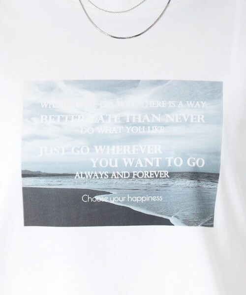 INDIVI（インディヴィ）の「◆【洗える/コットン100％】セミAフォトTシャツ（Tシャツ/カットソー・レディース・チャコールグレー/ブラック/ホワイト/ベージュ系9・13/15 /34/38/05）」の17枚目の写真