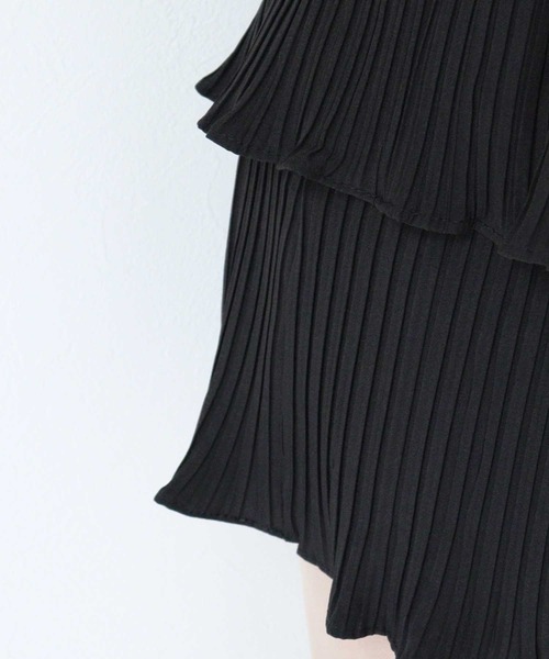 titty＆Co. PETIT by poyo（ティティーアンドコープティバイポヨ）の「【titty&Co.PETIT by poyo】プリーツティアードスカパン（その他パンツ・レディース・ブラック・FREE）」の9枚目の写真