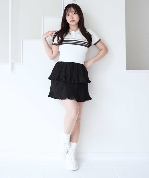 titty＆Co. PETIT by poyo（ティティーアンドコープティバイポヨ）の「【titty&Co.PETIT by poyo】プリーツティアードスカパン（その他パンツ・レディース・ブラック・FREE）」の3枚目の写真