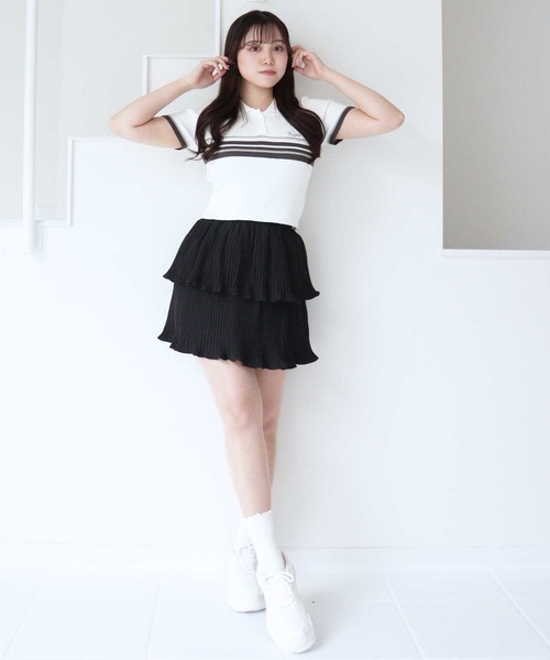 titty＆Co. PETIT by poyo（ティティーアンドコープティバイポヨ）の「【titty&Co.PETIT by poyo】プリーツティアードスカパン（その他パンツ・レディース・ブラック・FREE）」の5枚目の写真