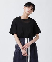 MARECHAL TERRE | MARECHAL TERRE（マルシャルテル) チュール切替えトップス/ZMT232CT117(Tシャツ/カットソー)