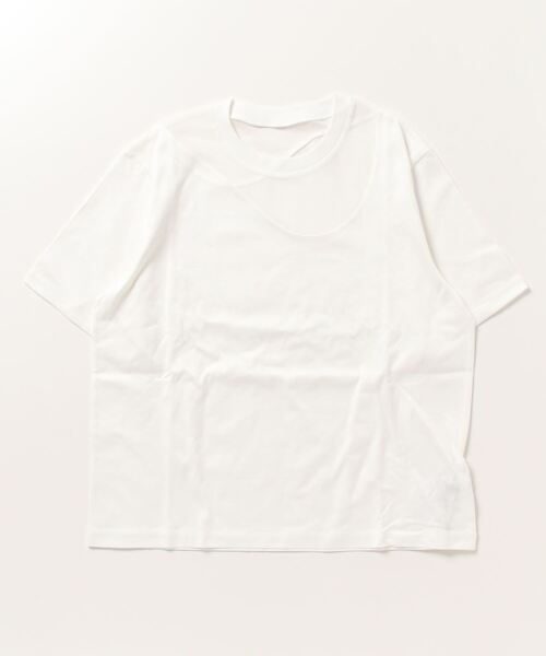 MARECHAL TERRE(マルシャルテル)の「MARECHAL TERRE(マルシャルテル) チュール切替えトップス/ZMT232CT117(Tシャツ/カットソー・レディース・ホワイト/ブラック・2)」の12枚目の写真