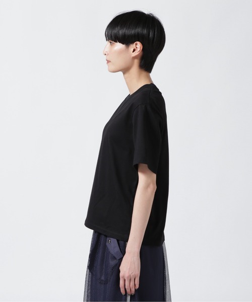MARECHAL TERRE(マルシャルテル)の「MARECHAL TERRE(マルシャルテル) チュール切替えトップス/ZMT232CT117(Tシャツ/カットソー・レディース・ホワイト/ブラック・2)」の6枚目の写真