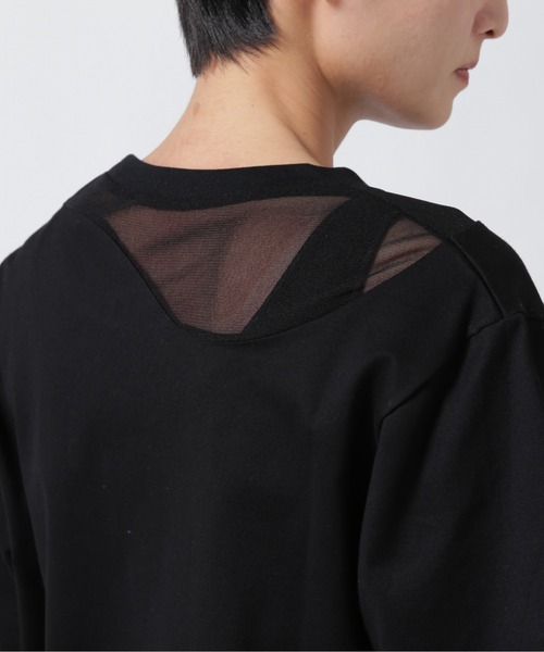 MARECHAL TERRE(マルシャルテル)の「MARECHAL TERRE(マルシャルテル) チュール切替えトップス/ZMT232CT117(Tシャツ/カットソー・レディース・ホワイト/ブラック・2)」の11枚目の写真