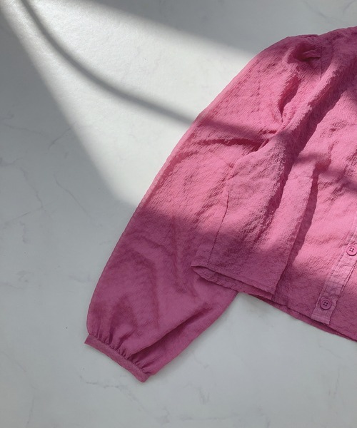 AS KNOW AS plus（アズノゥアズプラス）の「〇2WAYボリューム袖シャーリングブラウス（シャツ/ブラウス・レディース・ピンク/オフホワイト/ブラック・FREE）」の16枚目の写真