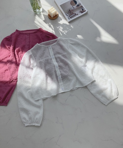 AS KNOW AS plus（アズノゥアズプラス）の「〇2WAYボリューム袖シャーリングブラウス（シャツ/ブラウス・レディース・ピンク/オフホワイト/ブラック・FREE）」の17枚目の写真