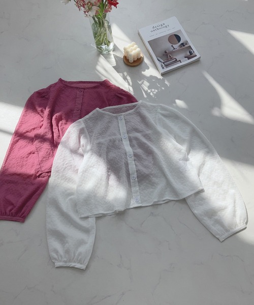 AS KNOW AS plus（アズノゥアズプラス）の「〇2WAYボリューム袖シャーリングブラウス（シャツ/ブラウス・レディース・ピンク/オフホワイト/ブラック・FREE）」の18枚目の写真