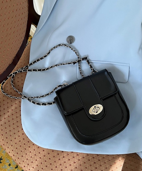 LOPASS（ロパス）の「チェーンスクエアショルダーバッグ（ショルダーバッグ・レディース・ブラック/シルバー・FREE）」の15枚目の写真