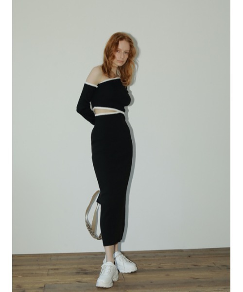 AMAIL(アマイル)の「Ethic bodymake dress(ワンピース・レディース・ブラック/ピンク/ブルー・FREE)」の10枚目の写真