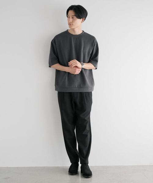 green label relaxing（グリーンレーベルリラクシング）の「ツイルダンボール クルーネック Tシャツ（Tシャツ/カットソー・メンズ・ライトグレー/ターコイズブルー/ダークグレー・XL/S/L/M）」の6枚目の写真